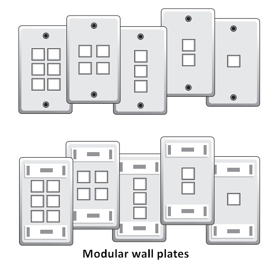 Modular wall plates