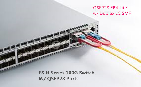 QSFP28 optics in 100G optical switch