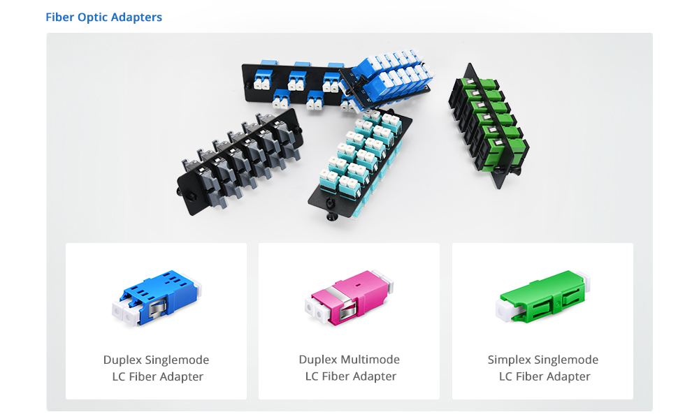 LC fiber adapters